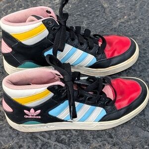 Adidas high top girls sneakers